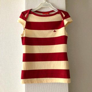 ヴィヴィアンウエストウッド(Vivienne Westwood)のVivienne Westwood プリントボーダーTシャツ カットソー(カットソー(半袖/袖なし))