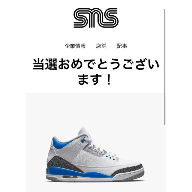 NIKE AIR JORDAN 3 Racer Blue 27.5cm 新品