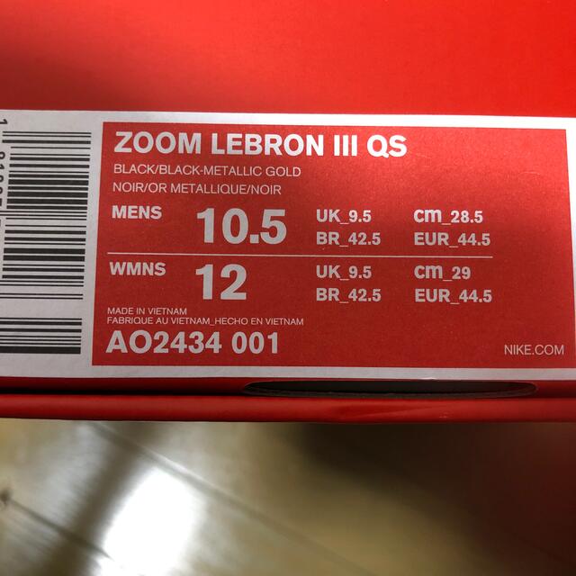 NIKE(ナイキ)のNIKE ZOOM LEBRON 3 QS ズームレブロン ナイキ メンズの靴/シューズ(スニーカー)の商品写真