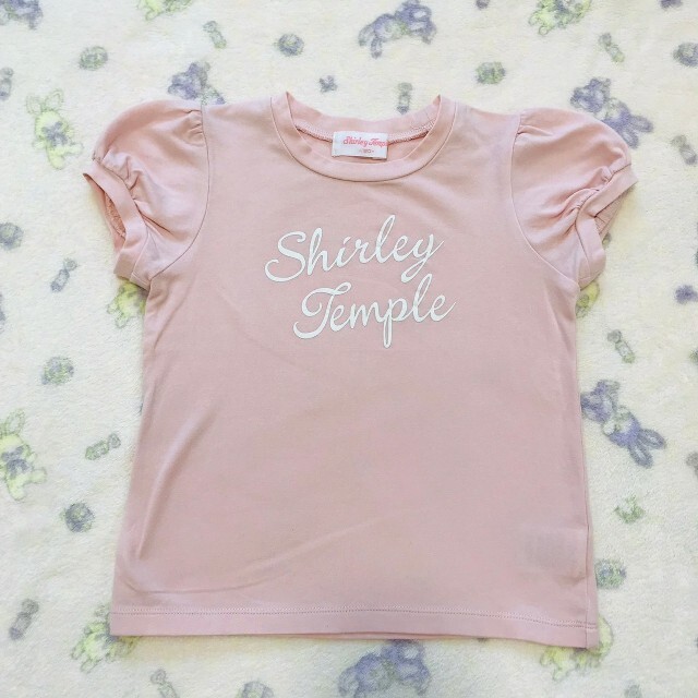 Shirley Temple - 453【120】シャーリーテンプル ロゴTシャツ ピンクの