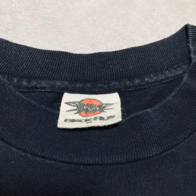 BLACK FLYS(ブラックフライズ)のBlack Flys アメリカ製 ビンテージ シルバー ロゴ Tシャツ M 黒 メンズのトップス(Tシャツ/カットソー(半袖/袖なし))の商品写真