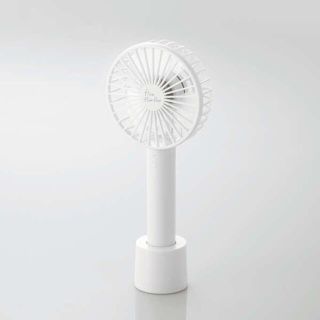 エレコム(ELECOM)の●新品●USB扇風機●大風量充電式2WAY●ハンディファン●FAN-U205WH(扇風機)