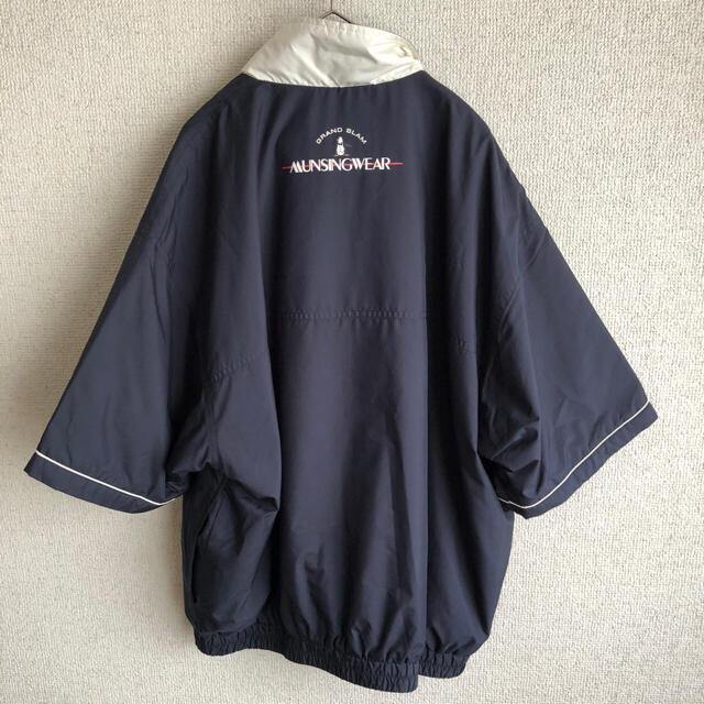 Munsingwear(マンシングウェア)の90s MUNSING WEAR ナイロン　半袖　ジャケット　マンシング　M メンズのジャケット/アウター(ナイロンジャケット)の商品写真