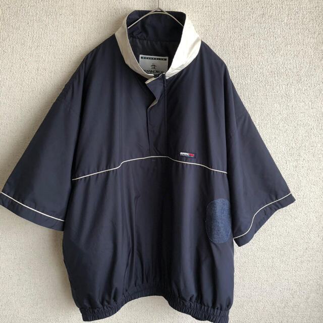 Munsingwear(マンシングウェア)の90s MUNSING WEAR ナイロン　半袖　ジャケット　マンシング　M メンズのジャケット/アウター(ナイロンジャケット)の商品写真