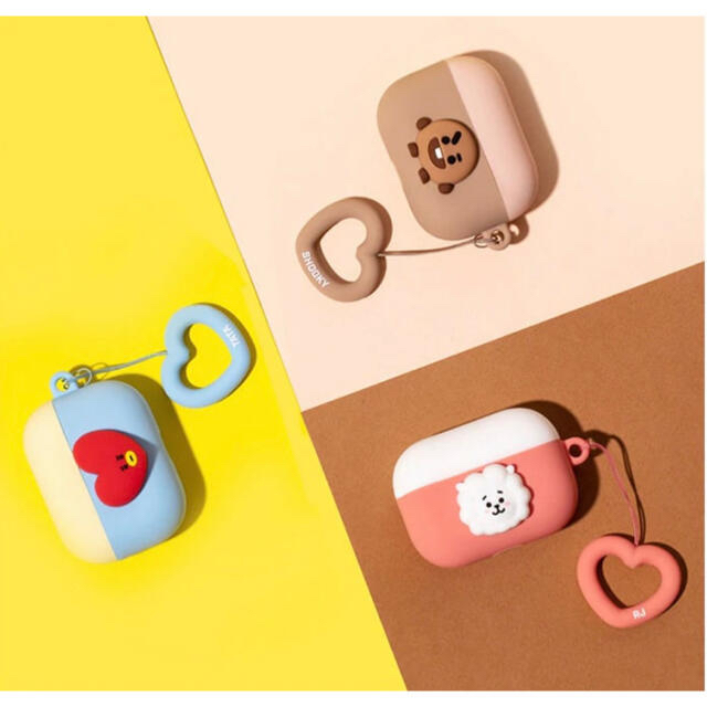 防弾少年団(BTS)(ボウダンショウネンダン)のBT21 BTS AirPods proケース MANG ハートリング スマホ/家電/カメラのオーディオ機器(ヘッドフォン/イヤフォン)の商品写真