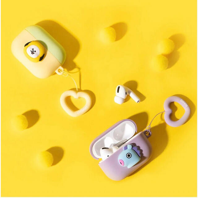 防弾少年団(BTS)(ボウダンショウネンダン)のBT21 BTS AirPods proケース MANG ハートリング スマホ/家電/カメラのオーディオ機器(ヘッドフォン/イヤフォン)の商品写真