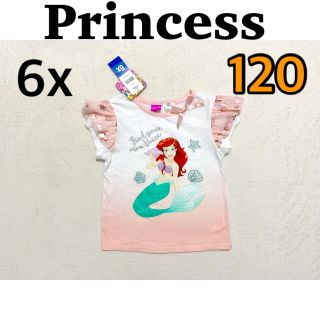 ディズニー(Disney)の新品　Disney  Princess  アリエル　キッズ　半袖　Tシャツ　6x(Tシャツ/カットソー)