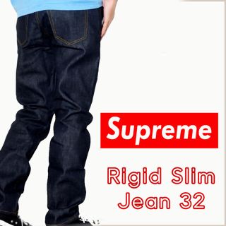 シュプリーム(Supreme)の【Supreme】Rigid Slim Jean indigo 32(デニム/ジーンズ)