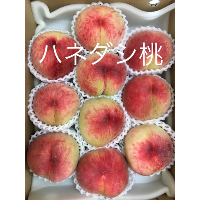 山梨産ハネダシ桃 3K(8〜10個) 食品/飲料/酒の食品(フルーツ)の商品写真