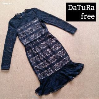 ダチュラ(DaTuRa)の[DaTuRa/F]ダチュラ花柄レース上品ワンピース(ひざ丈ワンピース)