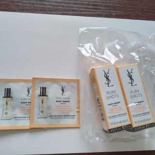 イヴサンローランボーテ(Yves Saint Laurent Beaute)の新品YSLピュアショットナイトセラム14ml美容液7ml2本セット(美容液)