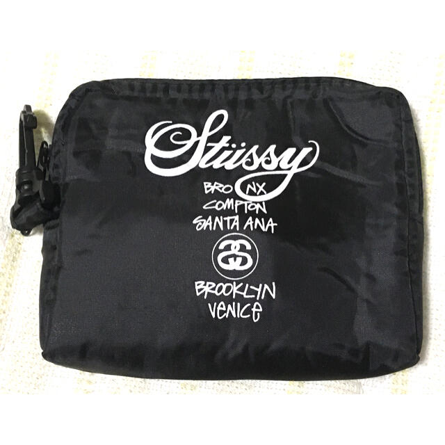 STUSSY(ステューシー)のSTUSSY ステューシー　ツールケース　ポーチ　黒　1点 レディースのファッション小物(ポーチ)の商品写真