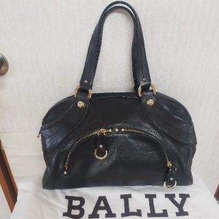 バリー(Bally)のBALLYショルダーボストンバック　シルバーゴールド　ロゴ刻印　未使用(ボストンバッグ)