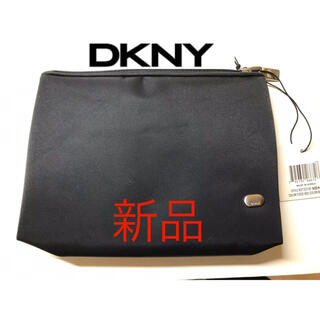 ダナキャランニューヨーク(DKNY)のDKNY ポーチ 黒  新品　男女兼用(ポーチ)