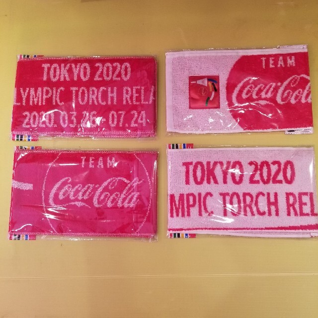 コカ・コーラ(コカコーラ)のコカ・コーラスリムボトル　東京2020オリンピック限定 マフラータオルセット エンタメ/ホビーのコレクション(その他)の商品写真