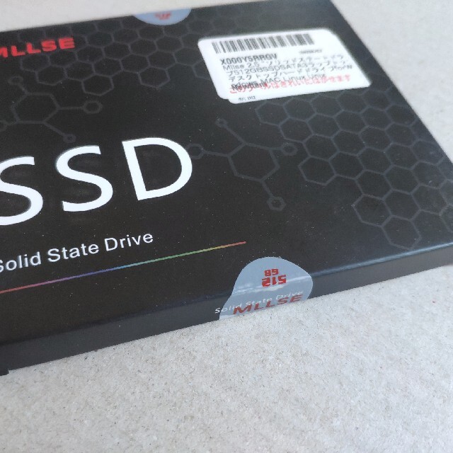 Mllse 512GB SSD SATA3 2.5インチ 1