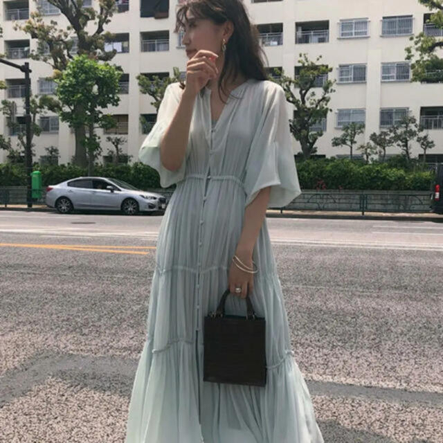 大注目 ameri SHEER TIERED DRESS superior-quality.ru:443