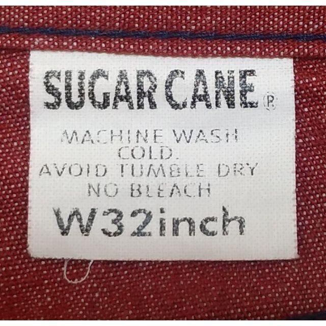 Sugar Cane(シュガーケーン)のSUGAR CANE★デニム ワーク ブッシュパンツ 32★ハーフパンツ 赤 メンズのパンツ(ショートパンツ)の商品写真