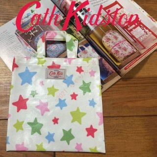 キャスキッドソン(Cath Kidston)の新品 キャスキッドソン キッズミニバッグ シューティングスターホワイト(トートバッグ)