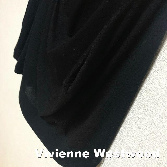 Vivienne Westwood(ヴィヴィアンウエストウッド)の【Vivienne Westwood】アシンメトリー ドレープ ワンピース レディースのワンピース(ロングワンピース/マキシワンピース)の商品写真