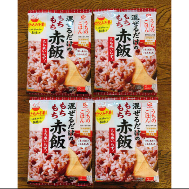 キッコーマン(キッコーマン)のうちのごはん もちもち赤飯 4袋 食品/飲料/酒の食品(調味料)の商品写真