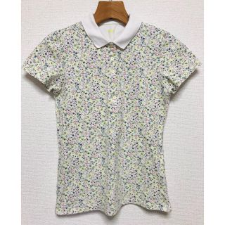 ユニクロ(UNIQLO)のUNIQLO ユニクロ ポロシャツ 花柄 トップス(ポロシャツ)