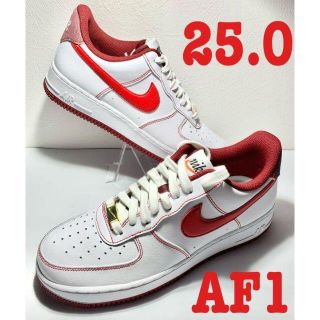 ナイキ(NIKE)の新品 ナイキ AIR FORCE 1 07 エアフォース1 白 赤 スニーカー(スニーカー)