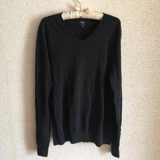 ギャップ(GAP)のgap ギャップ Black ブラック M ニット V メンズ(ニット/セーター)