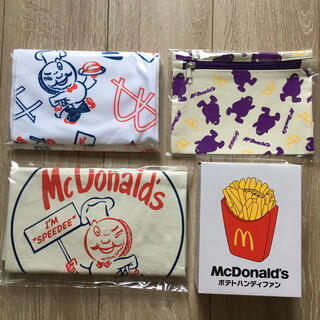 マクドナルド(マクドナルド)の新品未使用 マクドナルド ビッグスマイルバッグ グッズのみ グリマス(ノベルティグッズ)