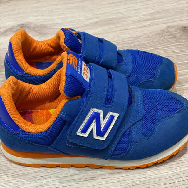 New Balance(ニューバランス)のニューバランス　373   17センチ　ブルー キッズ/ベビー/マタニティのキッズ靴/シューズ(15cm~)(スニーカー)の商品写真