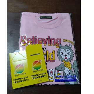 2021年 24時間テレビ Tシャツ ピンク Mサイズ 募金箱つき(アイドルグッズ)