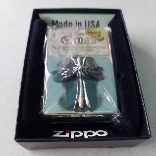 ジッポー(ZIPPO)のzippo cross silver 未使用(タバコグッズ)