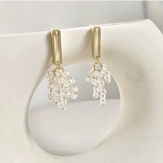 フーズフーチコ(who's who Chico)のNew♡ Bijouピアス　クリスタル　ハンドメイドアクセサリー(ピアス)