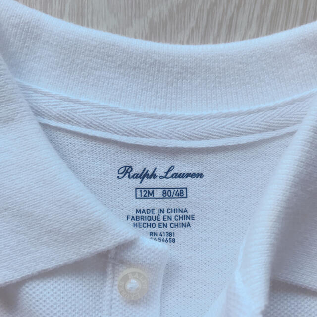 Ralph Lauren(ラルフローレン)の《新品》Ralph Lauren ﾗﾙﾌﾛｰﾚﾝ ワンピース　12M キッズ/ベビー/マタニティのベビー服(~85cm)(ワンピース)の商品写真