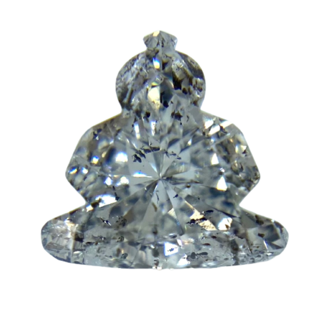 Buddhaの形！ Gカラー I1/0.653ct/RT0370/CGL