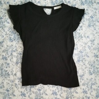 エージーバイアクアガール(AG by aquagirl)のそでフリルカットソー(Tシャツ(半袖/袖なし))