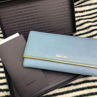 プラダ(PRADA)のPRADA  プラダ  サフィアーノメタル 長財布 (財布)