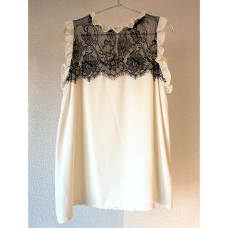 ザラ(ZARA)の⭐︎夏コーデ⭐︎ZARA 上品レースシャツ XSサイズ(カットソー(半袖/袖なし))