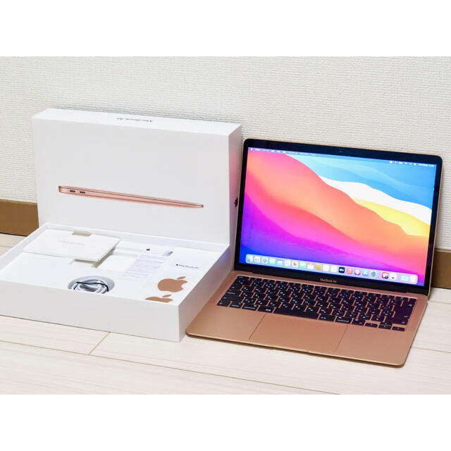 M1 MacBookAir ゴールド　MGND3J/A アップルケア＋PC/タブレット