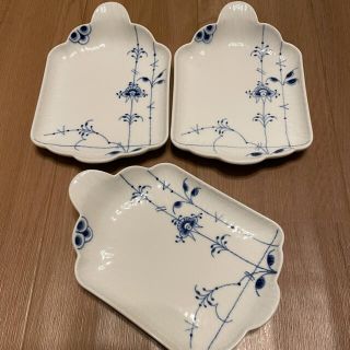 ロイヤルコペンハーゲン ブルーパルメッテ スモールトレイ 3枚 新品