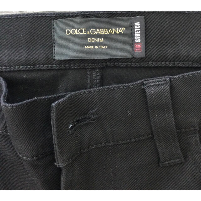 DOLCE&GABBANA(ドルチェアンドガッバーナ)のドルチェ&ガッバーナ　デニム　ブラック　ストレッチ　サイズ48 美品　メンズ メンズのパンツ(デニム/ジーンズ)の商品写真