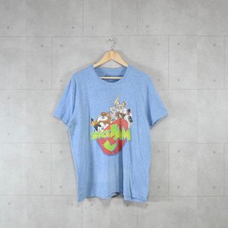 ルーニーチューンズ プリントTシャツ グッドプリント ブルーキャラクタープリント(Tシャツ/カットソー(半袖/袖なし))