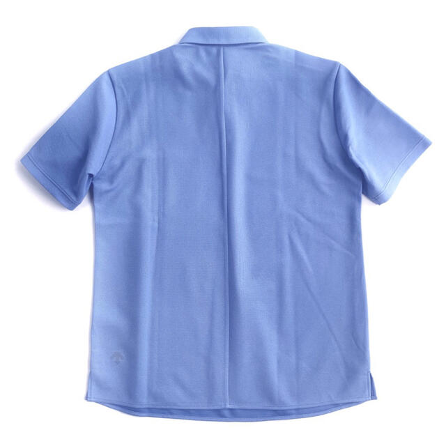 DESCENTE(デサント)の【新品タグ付き】デサント　半袖　ポロシャツ　M ブルー　吸湿　胸ポケットあり メンズのトップス(ポロシャツ)の商品写真