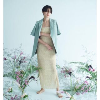 ロザリームーン(Rosary moon)の【完売】Flower Pleats Cami Dress(ロングワンピース/マキシワンピース)