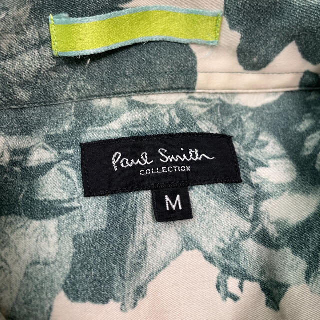 Paul Smith(ポールスミス)のポールスミス コレクション　シャツ　花柄　フラワー　総柄　ベージュ×緑　長袖 メンズのトップス(シャツ)の商品写真