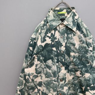 ポールスミス(Paul Smith)のポールスミス コレクション　シャツ　花柄　フラワー　総柄　ベージュ×緑　長袖(シャツ)