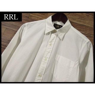 ダブルアールエル(RRL)のRRL ダブルアールエル 長袖 無地 オックスフォード シャツ S 白 ホワイト(シャツ)