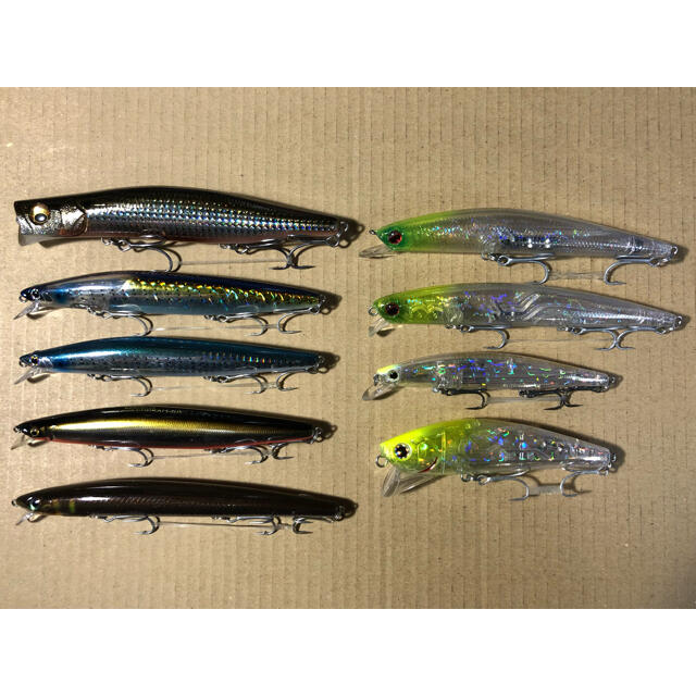 Megabass - シーバス用ビッグミノー全9点セット 使用済＆未使用 ...