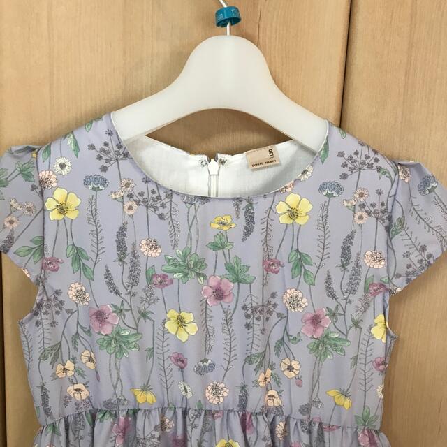 petit main(プティマイン)のpetit main ボタニカルワンピース130 キッズ/ベビー/マタニティのキッズ服女の子用(90cm~)(ワンピース)の商品写真