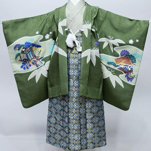 七五三 5歳 羽織袴フルセット 肩上有り 腰上無し 袴変更可能 NO35227 七五三 5歳 羽織袴フルセット 肩上有り 腰上無し 袴変更可能 NO35227